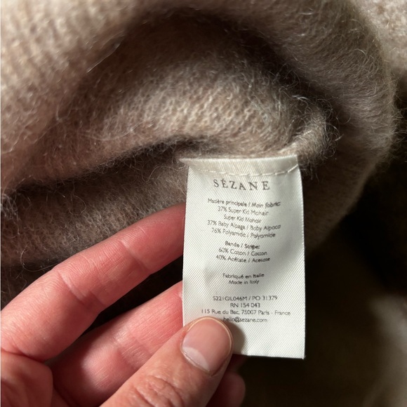 Sezane Gaspard Light Beige Cardigan XS - Picture 7 of 10